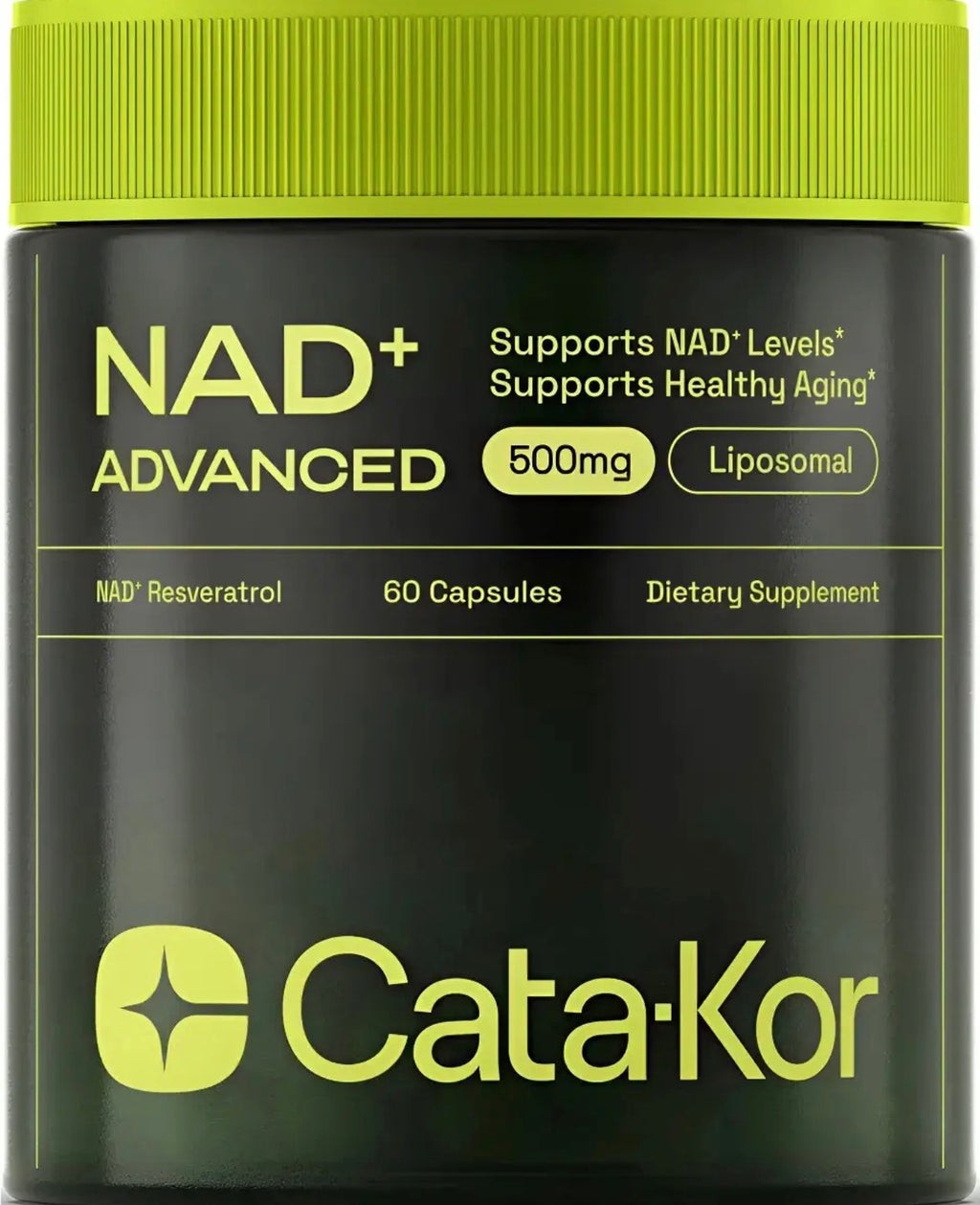Cata-kor Nad+ Advanced 500mg 60 Cápsulas | Suplemento Dietético | Liponad Y Trans-resveratrol Para Energía Celular Y Antienvejecimiento