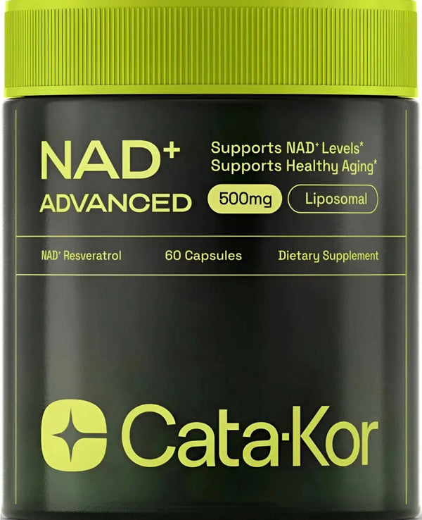 Cata-kor Nad+ Advanced 500mg 60 Cápsulas | Suplemento Dietético | Liponad Y Trans-resveratrol Para Energía Celular Y Antienvejecimiento